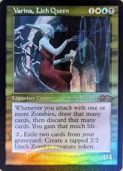 MTG Varina, Lich Queen - Foil - Retro Frame, NM-Mint, English Secret Lair Drop S - Image 1