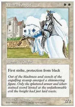 *MRM* English White Knight - Chevalier blanc MTG 5ED - Image 1