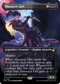 [MTG] Massacre Girl (Anime Borderless) (0425) (RVR) NM - Image 1