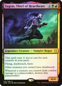 Zagras, Thief of Heartbeats (Foil) - Zendikar Rising ZNR - Magic MTG NM - Image 1