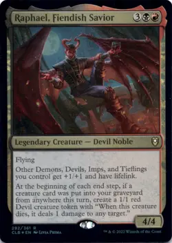 Raphael, Fiendish Savior (Foil) - Battle for Baldur's Gate - Magic MTG - Image 1