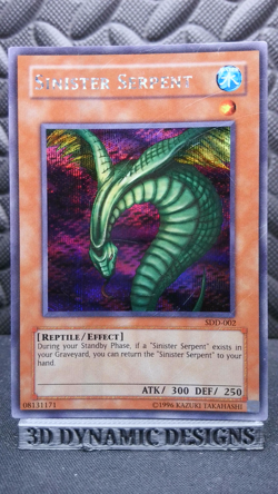 | Yugioh Sinister Serpent SDD-002 Secret Rare Stairway To Destined Duel NM | - Image 1