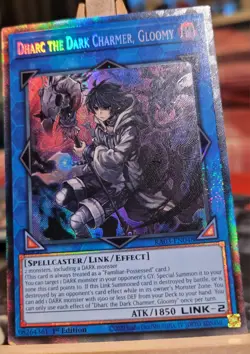 Yu-Gi-Oh Dharc the Dark Charmer, Gloomy RA03-EN048 Collector's Rare 1st Edition - Image 1