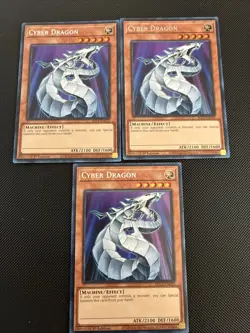 Cyber Dragon - x3 **PLAYSET** BLC1-EN020 (Silver Ultra Rare) 1st Ed LP/NM - Image 1
