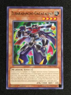 Yu-Gi-Oh! Zubababancho Gagagacoat LED6-EN035 1st Edition Rare NM - Image 1