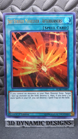 | Yugioh Sky Striker Maneuver - Afterburners! BLHR-EN091 Ultra Rare NM 🔥 | - Image 1