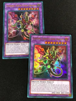 Yugioh Starving Venom Fusion Dragon LEDD-ENC25 1ST ULTRA x2 (NM) - Image 1