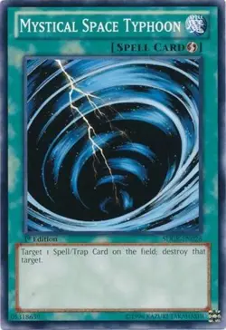 Mystical Space Typhoon - SDCR-EN026 - Common - 1st Edition - Lightly Played - Image 1