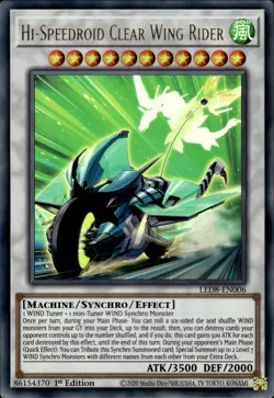 Hi-Speedroid Clear Wing Rider - Ultra Rare 1st Edition LED8-EN006 - NM - YuGiOh - Image 1