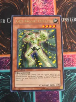 Yu-Gi-Oh! Gem-Knight Emerald PHSW-EN096 1st Edition Rare NM - Image 1