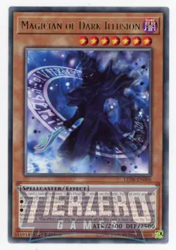 Yugioh Magician of Dark Illusion LED6-EN006 Rare 1st Edition NM/LP - Image 1
