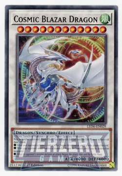 Yugioh Cosmic Blazar Dragon LED6-EN029 Common 1st Edition NM/LP - Image 1