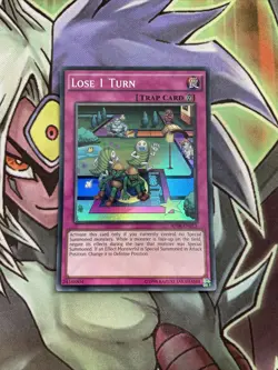 AP08-EN013 Lose 1 Turn Super Rare UNL Edition NM Yugioh Card - Image 1
