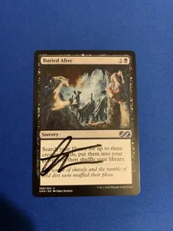 MTG Magic Buried Alive Signed Artist Proof x1 Ultimate Masters Greg Staples - Image 1