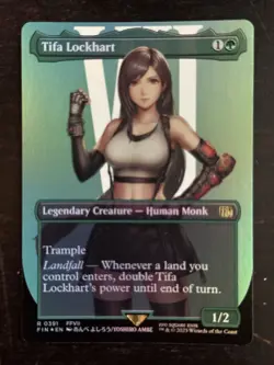 MTG Final Fantasy English Tifa Lockhart Borderless 0391 Foil - Image 1