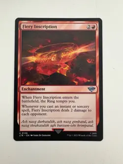 Fiery inscription MTG Magic the Gathering Card NM Near Mint LTR - Image 1