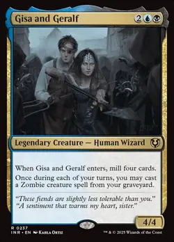 NM Foil Gisa and Geralf, MTG, Innistrad Remastered, Magic the Gathering, 237 - Image 1