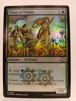 * PRIEST OF TITANIA * FOIL * MODERN HORIZONS 3 * NM * MTG * - Image 1