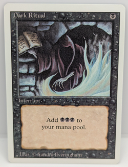 MTG Dark Ritual Revised Edition Regular NM - Image 1