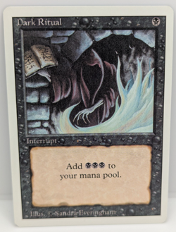 MTG Dark Ritual Revised Edition Regular NM - Image 1