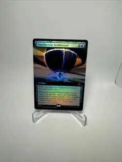 MTG Outlaws of Thunder Junction Simulacrum Synthesizer Extended Art Foil - Image 1