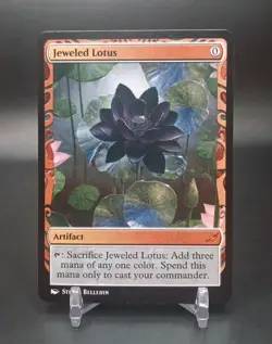 Custom Game Card-Jeweled Lotus-Borderless-Regular-LP Condition - Image 1