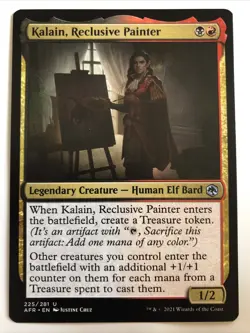 MTG Adventures In The Forgotten Realms Kalain, Reclusive Painter 225/281 NM - Image 1