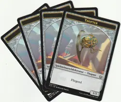 ✪ 4 MAGIC The Gathering THOPTER Artifact Token Creature MTG PLAYSET KLD/DE 2016 - Image 1