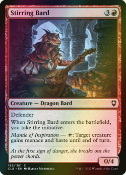 MTG Stirring Bard Foil ** Battle for Baldur's Gate ** English (NM) - Image 1
