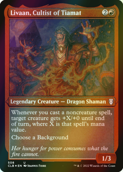MTG Livaan, Cultist of Tiamat Foil ** Battle for Baldur's Gate ** English (NM) - Image 1