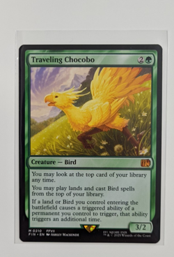 Final Fantasy MTG Magic The Gathering Traveling Chocobo Non-Foil Rare FIN - Image 1