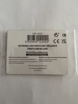 Pokemon Go TCG Professor's Research SWSH178 SEALED Willow Promo Code Card - Image 1