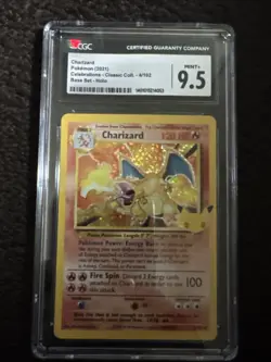 CGC 9.5 MINT+ Charizard Celebrations Classic Collection Pokemon Card 4/102 - Image 1