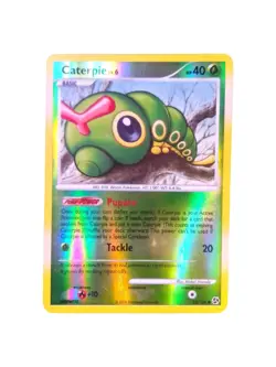 Caterpie LV.6 Great Encounters 63/106 Reverse Holo Pokemon Card Nintendo 2008 - Image 1