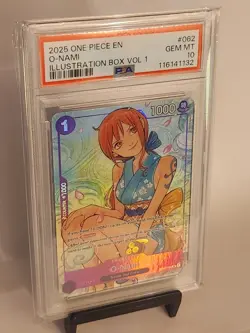 O-Nami (Illustration Box Vol.1) OP05-062 One Piece Promotion Cards PSA 10 - Image 1