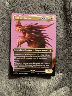MTG Magic the Gathering the Ur-Dragon Borderless Card. Commander Masters - Image 1