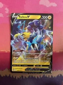Pokemon Card Raikou V 048/172 Ultra Rare Brilliant Stars Near Mint - Image 1