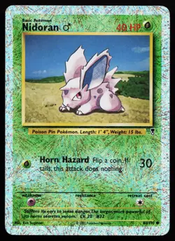 Nidoran M 83/110 Legendary Collection Reverse Holo Firework Pokemon Card - Image 1