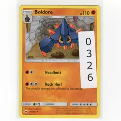 Pokemon TCG Boldore 70/149 SM Base Set Regular 2017 Uncommon Card EN-LP - Image 3