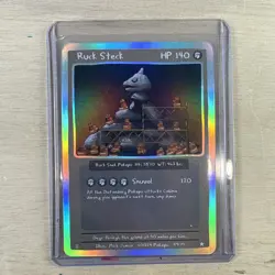 Pokemon/Pokepu V1: Ruck Steck Holo Rare Onix Parody Fan Art Cards - Image 1