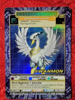 Bandai Digimon Trading Card Series 5 Swanmon Bo-244 Holo - Image 1