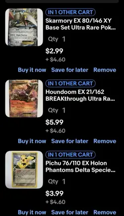 Lot Of 7 Pokemon Holos/EX Cards (Reserved) - Image 2