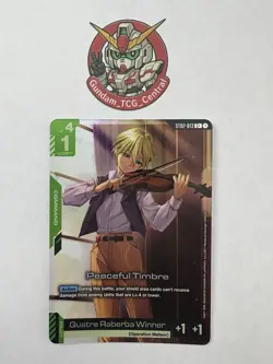 Peaceful Timbre Alternate Art Foil - ST02-013 C+ NM - Gundam TCG Card Game - Image 1