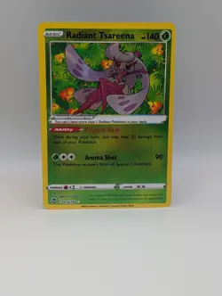 Radiant Tsareena 016/195 - Pokemon Silver Tempest - Near Mint Shiny Vault Rare - Image 1