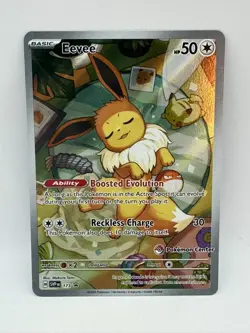 2025 POKEMON SVP EN-SV BLACK STAR POKEMON CENTER PROMO #173 EEVEE PE - Image 1