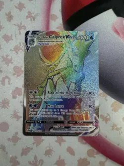 Pokemon TCG Ice Rider Calyrex VMAX - Chilling Reign 202/198 - Mint - Image 1
