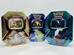 Pokemon Lot x(3) Triple Whammy Tin Set NEW Sealed 2024 Obsidian Flames Pokeball - Image 1