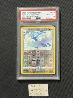 PSA 10 - GEM MT - Pokemon Champions Path - Altaria - 049/073 - Reverse Holo Rare - Image 1