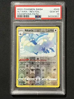 PSA 10 - GEM MT - Pokemon Champions Path - Altaria - 049/073 - Reverse Holo Rare - Image 2
