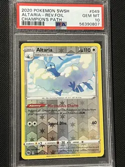 PSA 10 - GEM MT - Pokemon Champions Path - Altaria - 049/073 - Reverse Holo Rare - Image 4